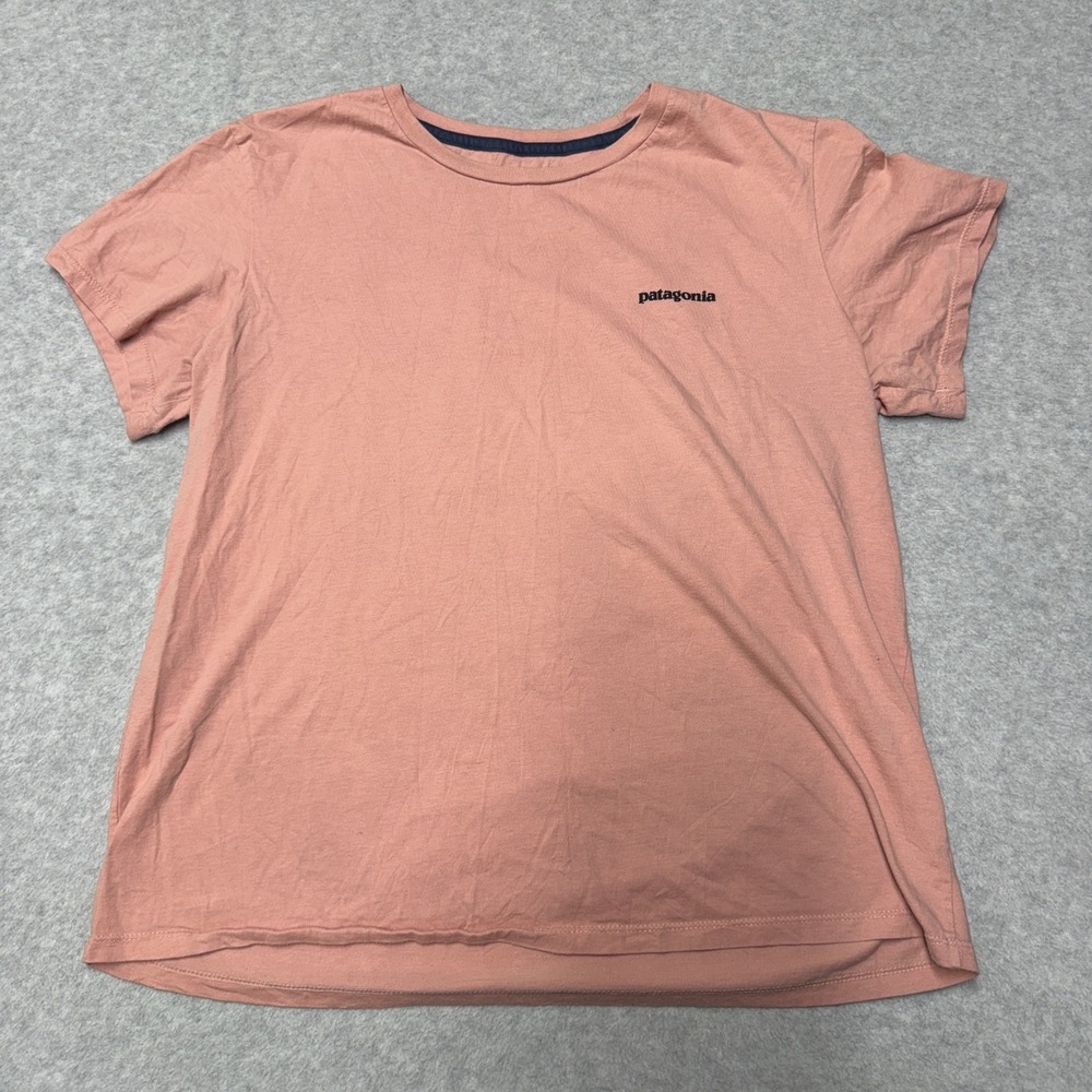 Patagonia Shirt Womens L Pink Organic Cotton Save Our Home Planet Graphic Tee